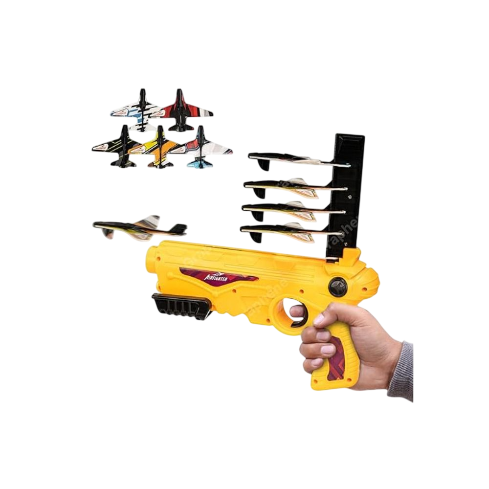 Airplane Launcher Gun With 5 Planes